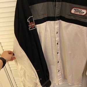 Harley Davidson Racing Long Sleeve button-up